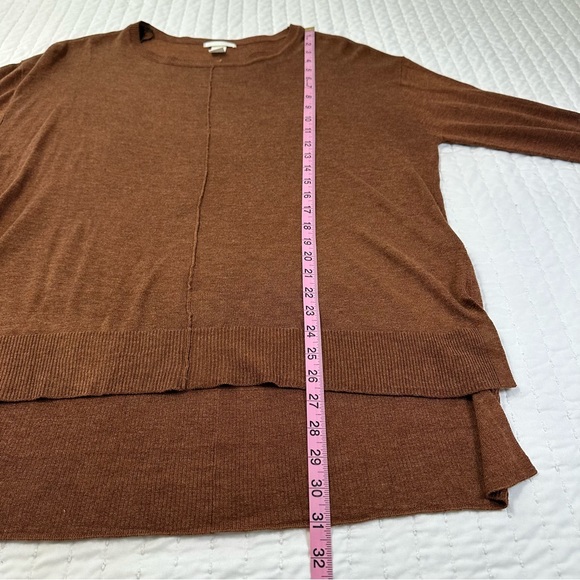 H&M Viscose Blend Women's Brown Crew Neck Oversized Sweater Size S - Picture 4 of 11
